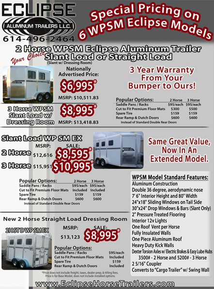 Horse Trailer Specials